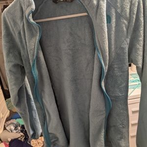 Blue North face jacket